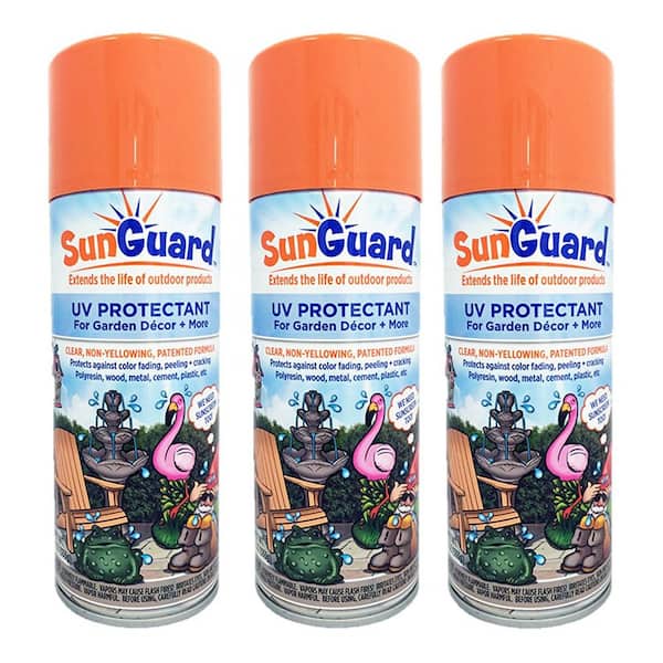 HOMESTYLES SunGuard UV Protectant Spray for Outdoor Decor, Furniture and More (3-Pack)