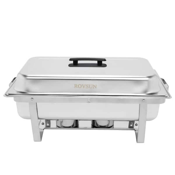 Chafing Dish Food Pan, 1/3 size, 2-3/5 qt. (2.5 liter), 13L x 7D x  2-3/4H, oblong