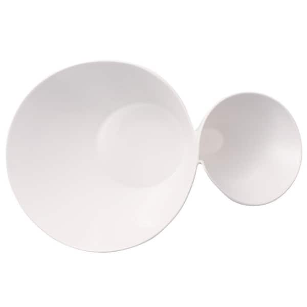 Villeroy & Boch スカロップ皿（直径32㎝） Villeroy & Boch New Wave White Porcelain Chip and Dip Bowl