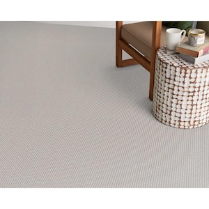 Longmont - Coastal - Gray 13.2 ft. 37 oz. Wool Pattern Installed Carpet