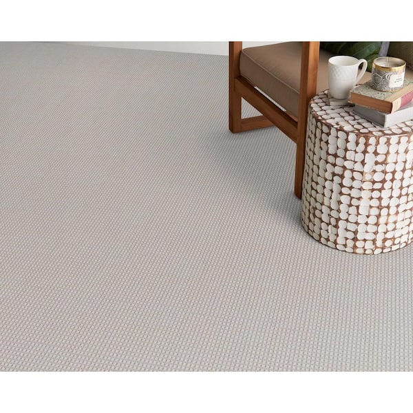 Longmont Coastal Gray 13.2 ft. 37 oz. Wool Pattern Installed Carpet