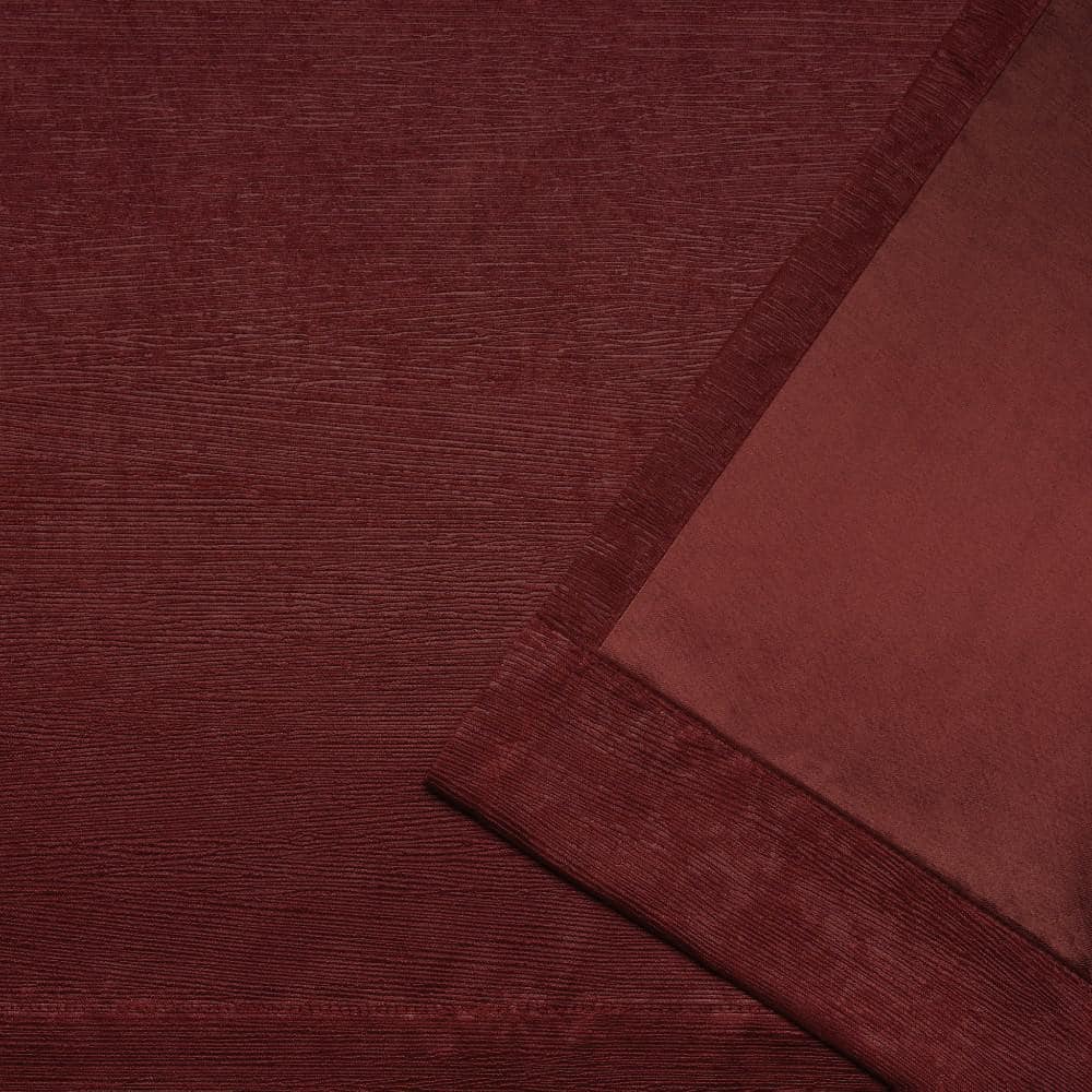 Oxford Chili Red Room Darkening Grommet Curtain Panels, 52" x 108"