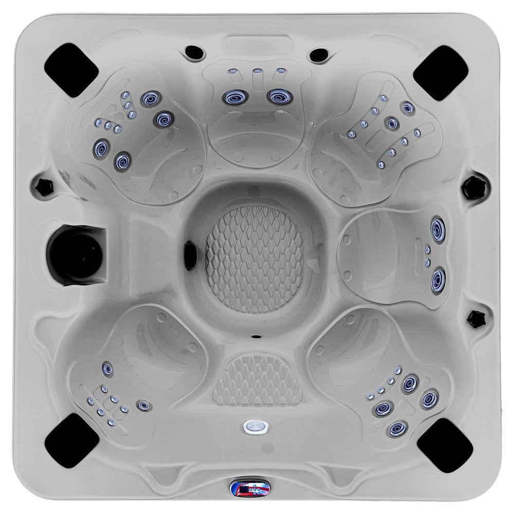 American Spas 7-Person 45-Jet 240-Volt Premium Acrylic Bench Spa