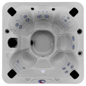 7-Person 45-Jet 240-Volt Premium Acrylic Bench Spa Standard Hot Tub with Ozonator and Bluetooth Sound System