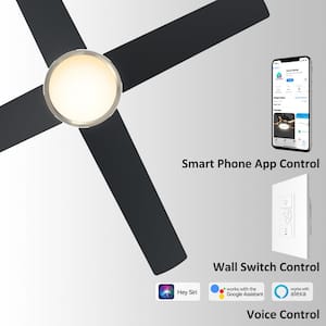 Nova II 48 in. Integrated LED Indoor Gold Smart Ceiling Fan with Light Kit & Wall Control, Works with Alexa/Google Home