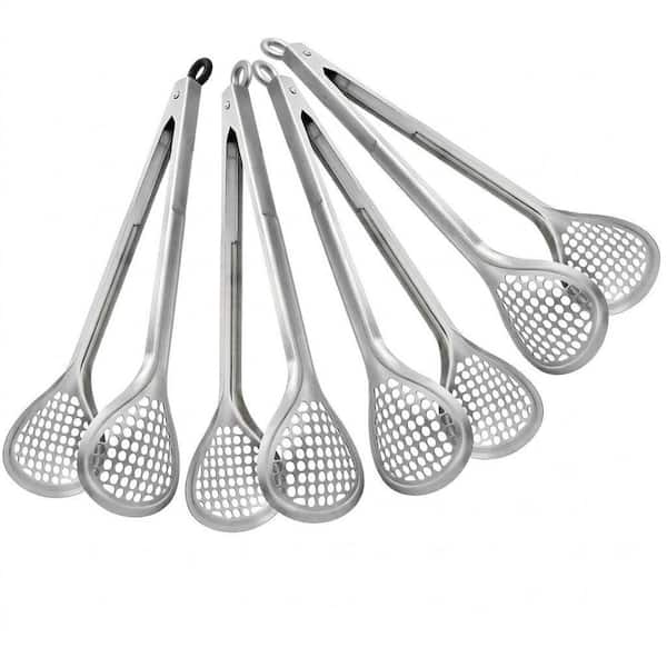 4 Pack Stainless Steel Heat Resistant Locking Kitchen Grill Tongs Multi-Purpose Buffet Food Tong for Cooking