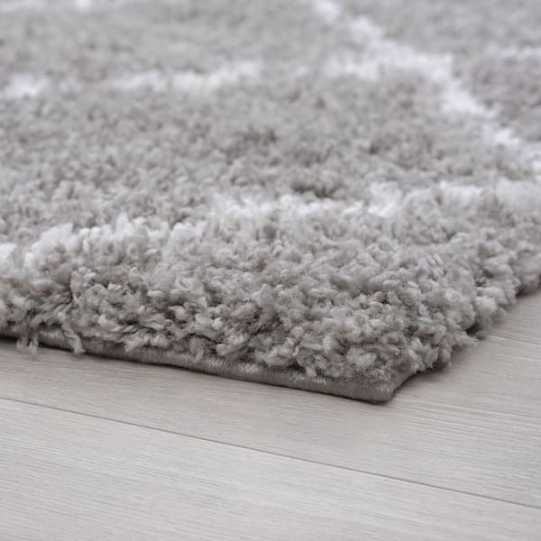 Tayse Soho Shag Benji SOH1101 Gray Area Rug - Carpetmart.com - Carpet Mart