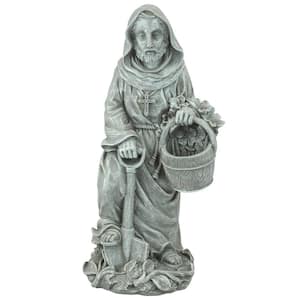 16 in. H St. Fiacre the Gardener's Patron Small Saint Statue