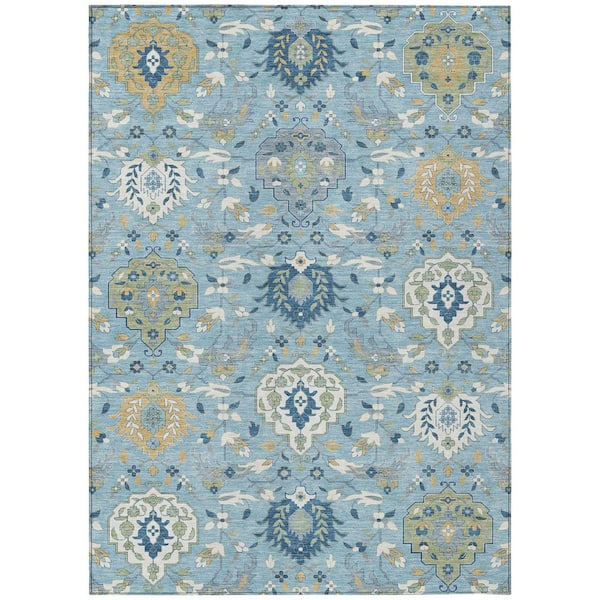 Addison Rugs Chantille Machine Washable Indoor/Outdoor Abstract ACN1026 Sky 5 ft. x 7 ft. 6 in. Area Rug