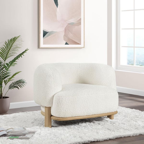 【当店限定販売】 Leisuremod Upholstered Armchair Single Seater Sofa in Velvet シューズ
