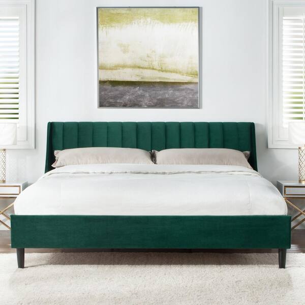 Sandy Wilson Home Aspen Evergreen King Upholstered Bed-S52180-4-893-1 ...
