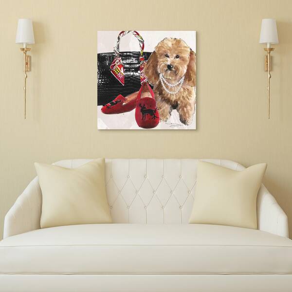 Empire Art Direct TMP-JP1155-2020 Golden Doodle Unframed Free Floating Tempered Glass Panel Graphic Dog Wall Art Print - 20 x 20 in.