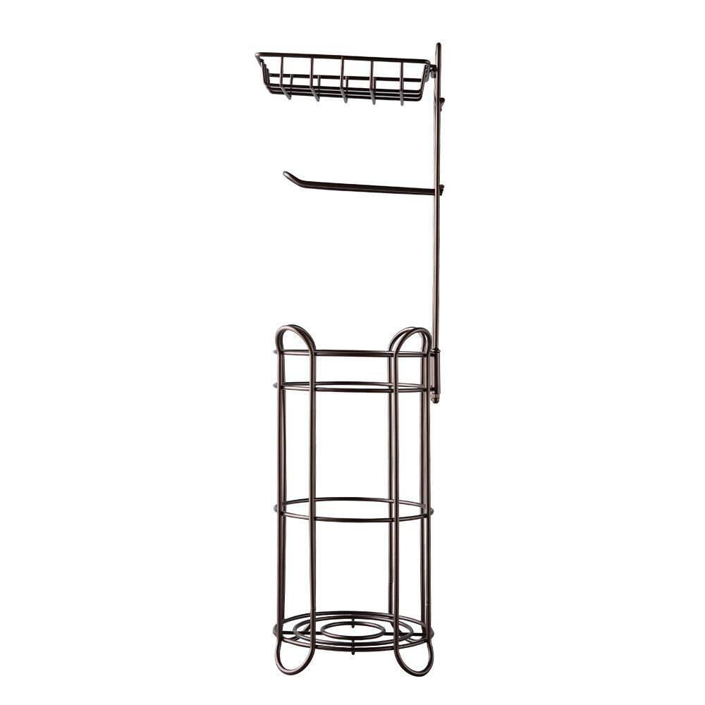 Toilet Paper Freestanding Holder with Shelf in Brown, Holds Mega Rolls Phone price history on PriceWatchPro