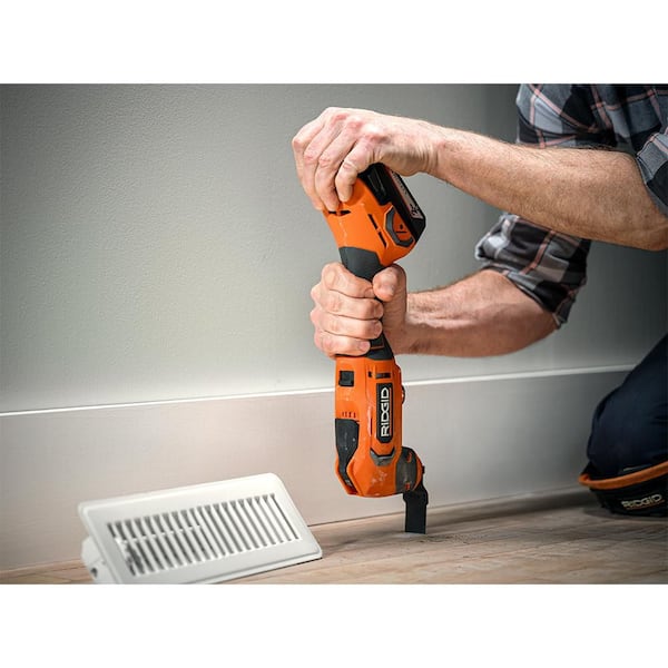 RIDGID - 18V Cordless Oscillating Multi-Tool with 2.0 Ah Battery and Charger