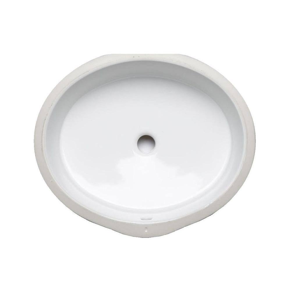 Elegant Verticyl White Ceramic Oval Undermount Bathroom Sink