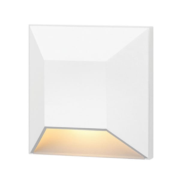 Nuvi Low Voltage Matte White Integrated LED Hardwired Stair Light