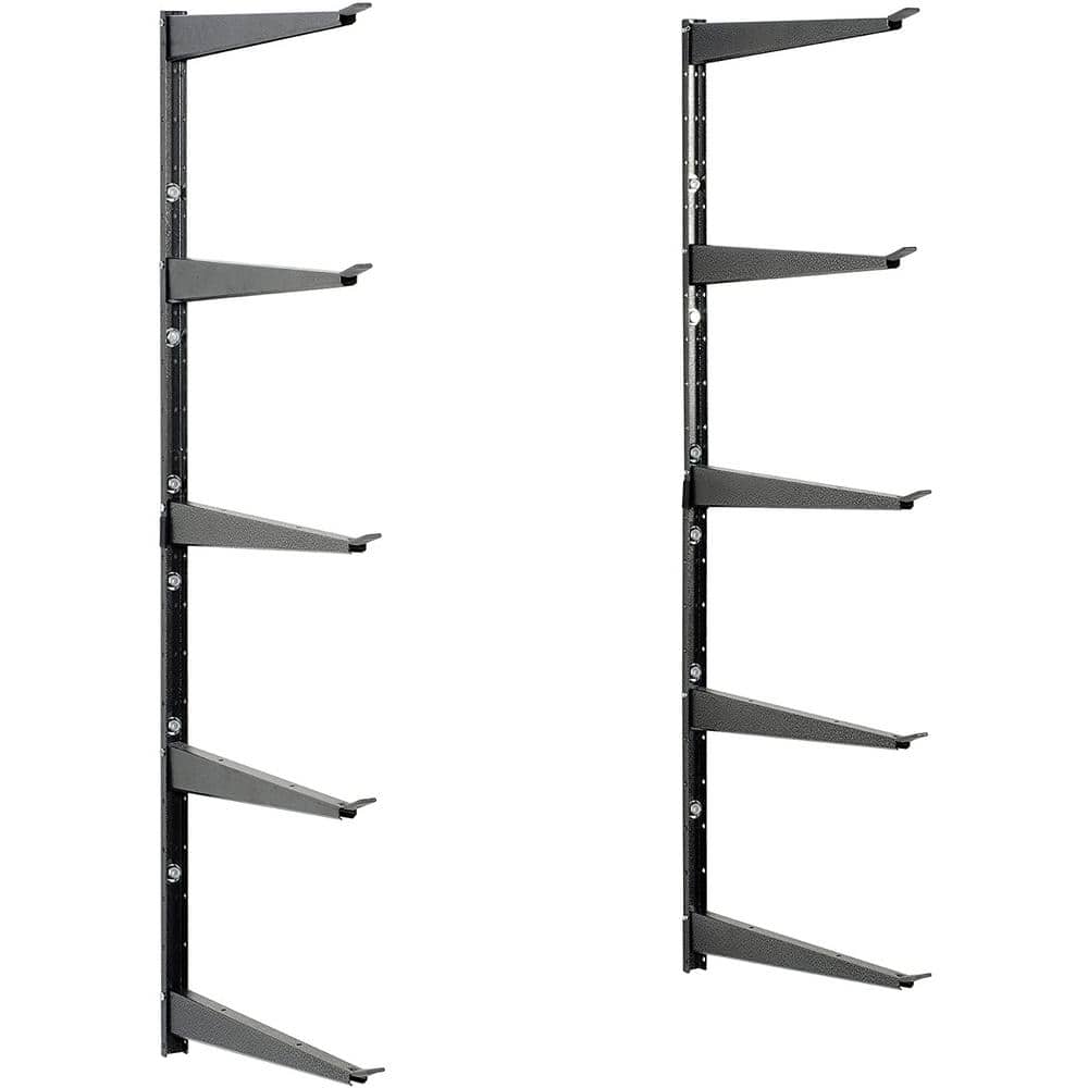 Delta 16 in. x 41 in. Heavy Duty Wall Rack, Adjustable Tier Lumber Rack  Holds 800 lbs. Steel Garage Wall Shelf with Brackets HDRS3000 The Home  Depot
