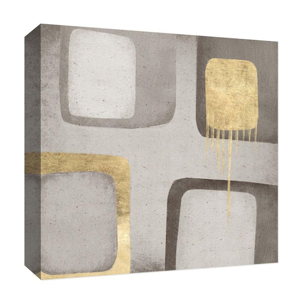 PTM Images Golden Touches'' Canvas Abstract Wall Art 15 in. x 15 in.
