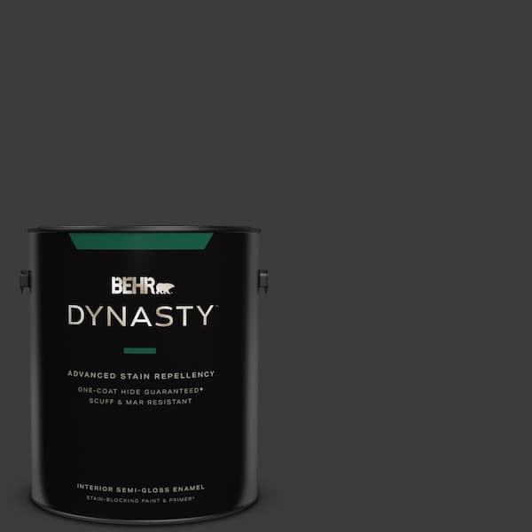 BEHR DYNASTY 1 gal. #MQ5-05 Limousine Leather One-Coat Hide Semi-Gloss Enamel Interior Stain-Blocking Paint & Primer