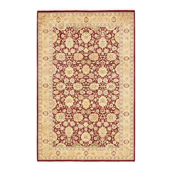 Solo Rugs Mogul One-of-a-Kind Traditional Red 4 ft. 9 in. x 7 ft. 4 in. Oriental Area Rug