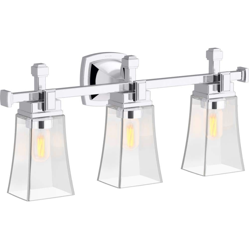 Riff 3-Light Polished Chrome Wall Sconce price history on PriceWatchPro