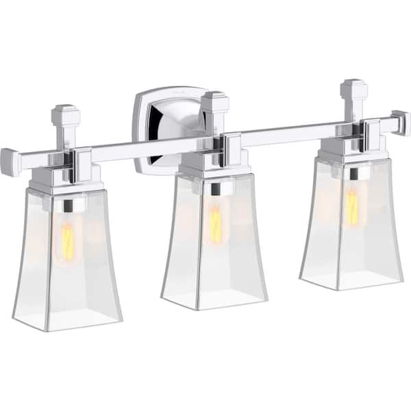 KOHLER Riff 3-Light Polished Chrome Wall Sconce
