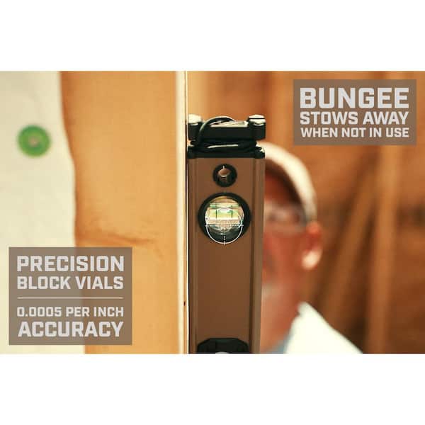 8 Ft Level Spec Ops 96” Magnetic Box Beam Level With Tourniquet Bungee ...