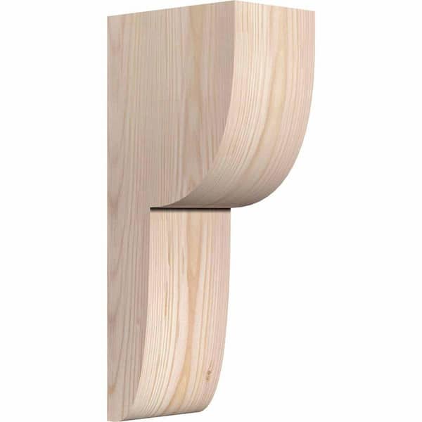 Ekena Millwork 4 in. x 6 in. x 14 in. Douglas Fir Carmel Smooth Corbel