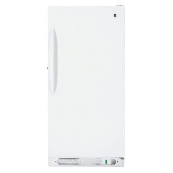 GE 14.1 cu. ft. Upright Freezer in White