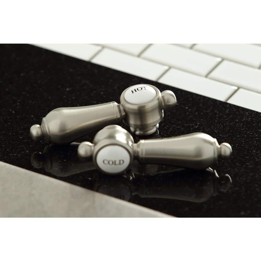 Brushed Nickel Vintage Deck Mount Clawfoot Tub Faucet with Hand Shower