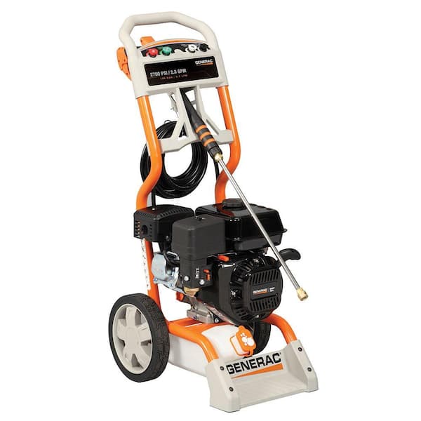 Generac 2700 psi 2.3 GPM OHV Engine Axial Cam Pump Gas Powered Pressure Washer - California Compliant-DISCONTINUED