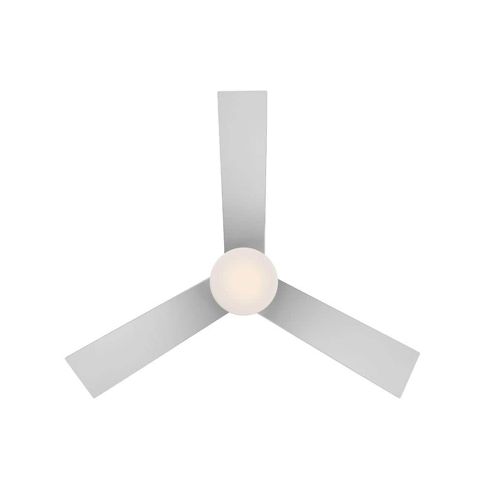 Titanium Silver 44" Smart Ceiling Fan with LED Light and Remote