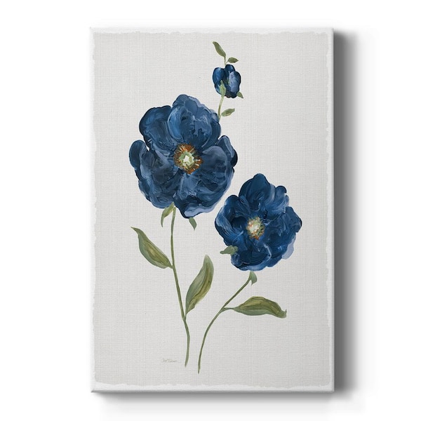 Wexford Home Blue Poppies by Wexford Homes Unframed Giclee Home Art Print 18 in. x 12 in.