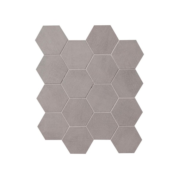 MSI Cementino Hex 11.25 in. x 13.25 in. Matte Mesh Mounted Mosaic Porcelain Floor and Wall Tile (6.88 sq. ft./Case)