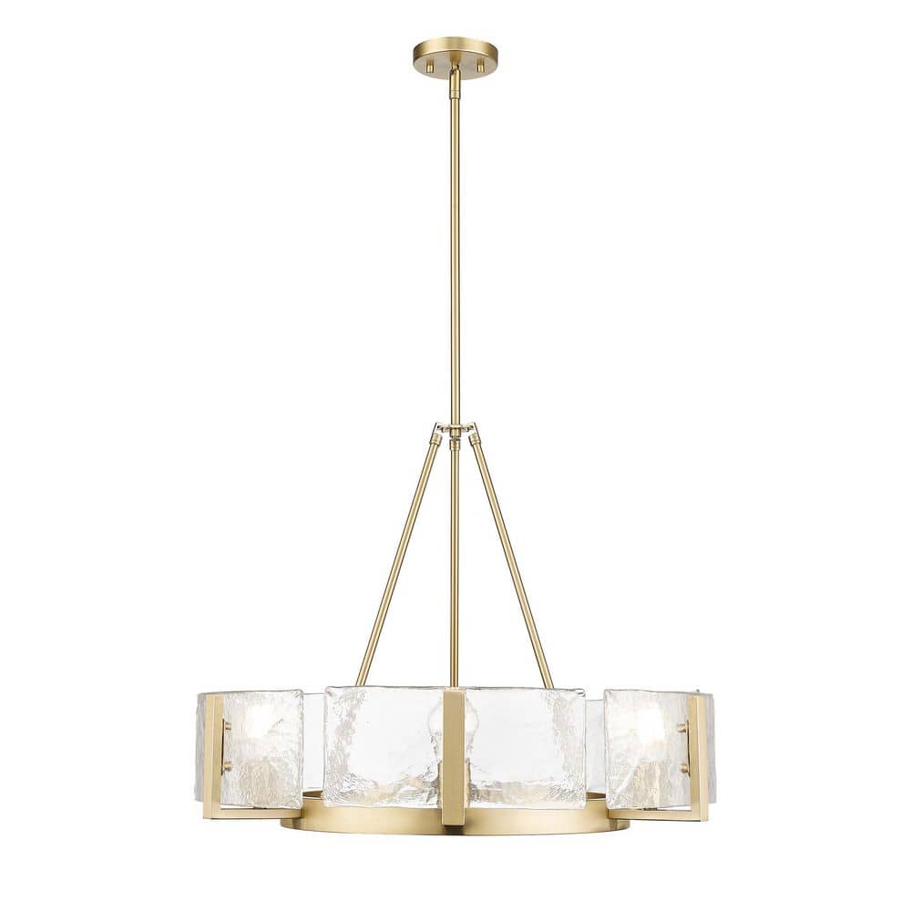Aenon 6 Light Brushed Champagne Bronze Chandelier for Bedroom, Foyer, Kitchen, Living with No Bulbs Included price history on PriceWatchPro