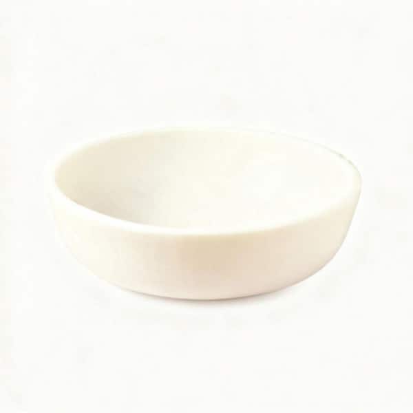 Resin Fruit Bowl in Off White, Premium Serve Bowl for Home and Kitchen