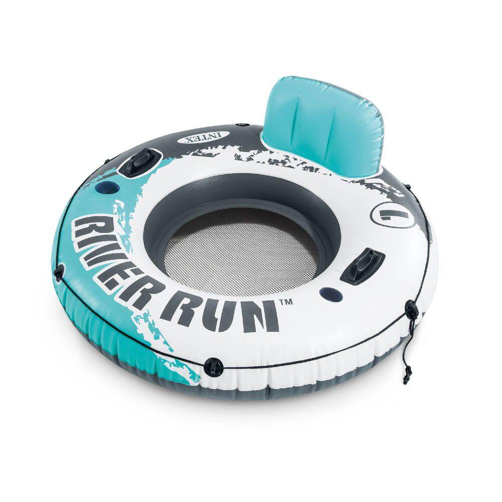 River Run Single Inflatable Lake Floating Water Tube Lounger, Color Varies