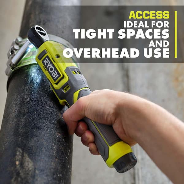 RYOBI USB Lithium 3/8 in. Ratchet Kit with 2.0 Ah Battery