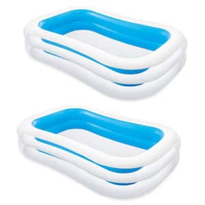 Inflatable Swim Center Family and Kids Fun Outdoor Swimming Pool (2-Pack)