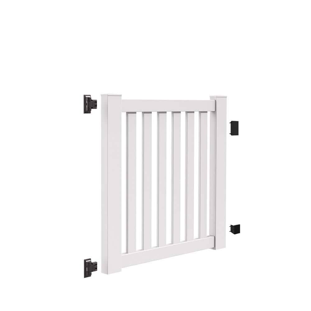 Terex 4-ft White Vinyl Pool Fence Gate Kit