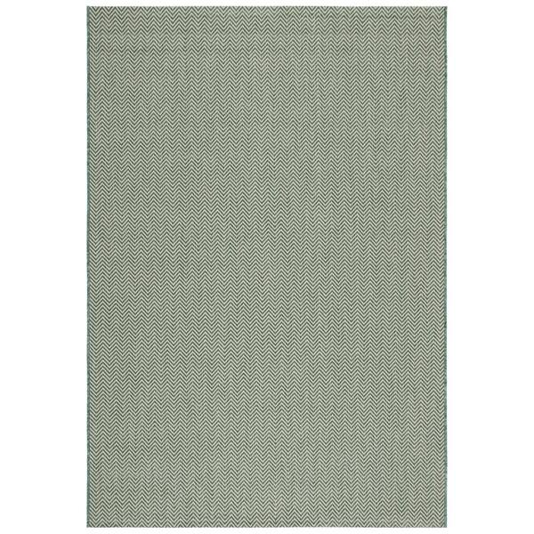 R068022 Rug SAFAVIEH Courtyard Dark Green/Beige 7 ft. x 10 ft. Solid Color Chevron ...