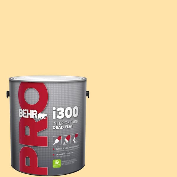 1 gal. #P270-3 Sunflower Seed Dead Flat Interior Paint