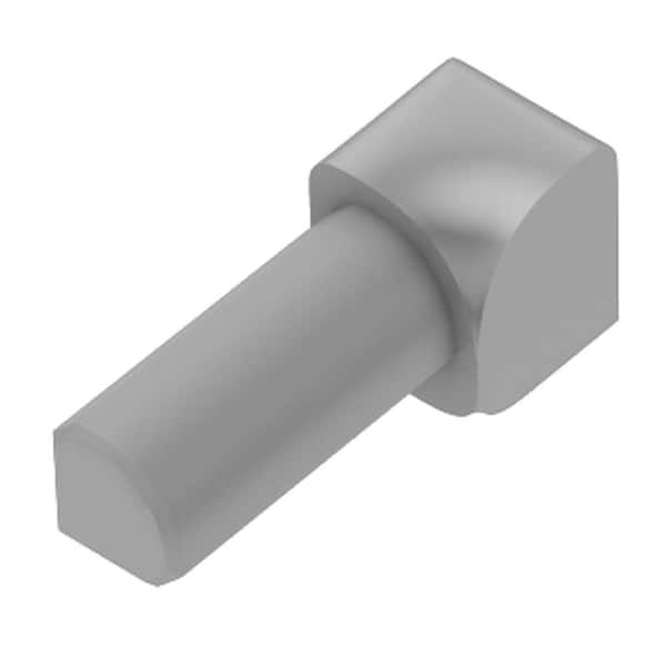 Schluter Rondec Classic Grey 3/8 in. x 1 in. PVC 90 Degree Inside Corner