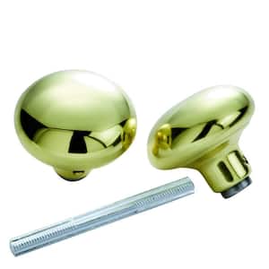 Solid Brass Knob Set with Spindle