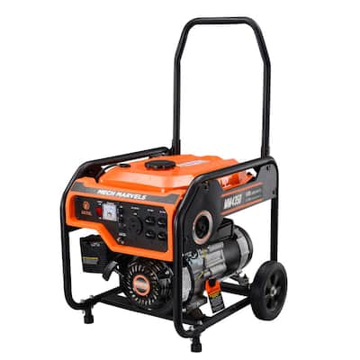 4,000-Watt Re-coil Start Gasoline Powered Portable Generator Carb Compliant with RV Outlet