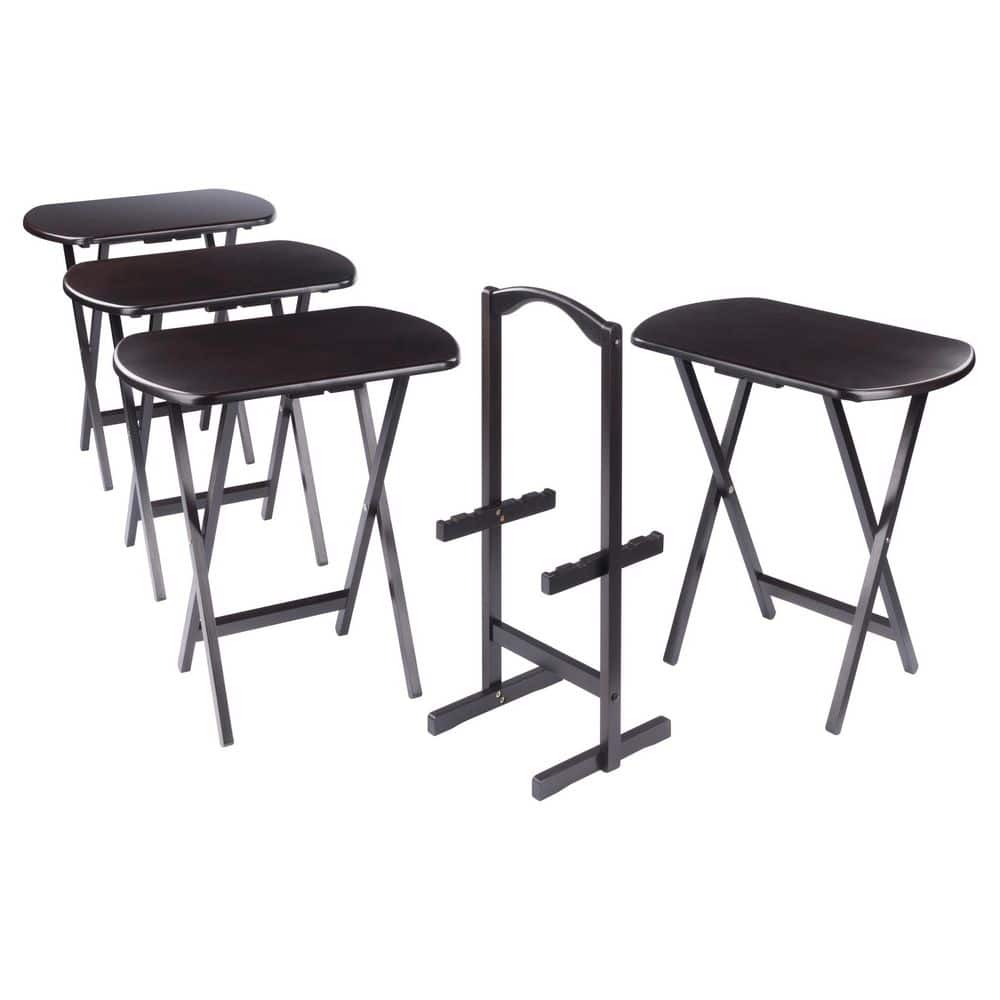 Corbett 15.75 In Coffee Oversized 5-Pc Snack/End Table Set - thumbnail 3