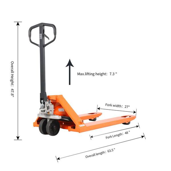 TORY CARRIER (2-Pack) Hand Pallet Jack 6,600 lbs. Hydraulic Manual