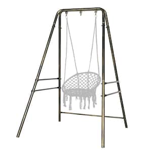 4 ft. L x 4.5 ft. D x 5.9 ft. H Metal Hammock Stand, Swing Chair Stand in Color Antique Bronze