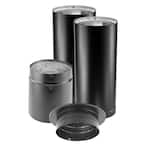 DuraVent DVL 6 in. x 60 in. Double-Wall Close Clearance Stove Pipe  Connector Kit in Black 6DVL-KVP - The Home Depot