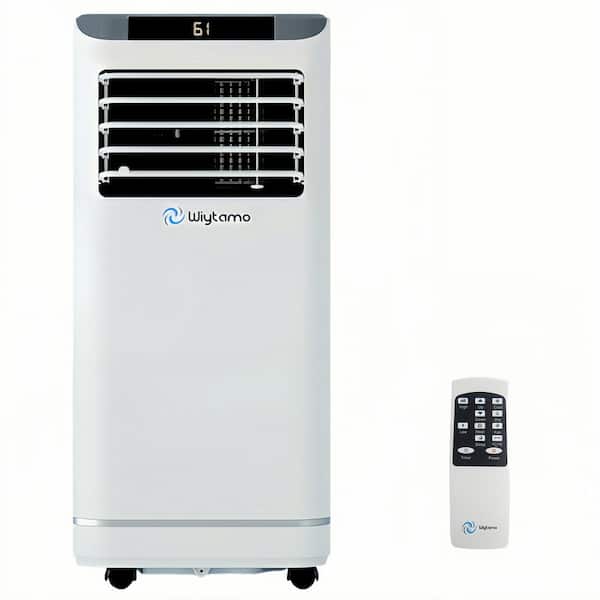 10,000 BTU Portable Air Conditioner Cools 700 sq. ft. with Heater, Dehumidifier and Fan with Remote Control in White